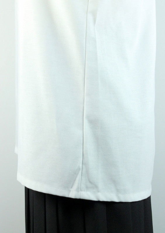 Adult White Husky Oxford Blouse Straight Hem - By Style