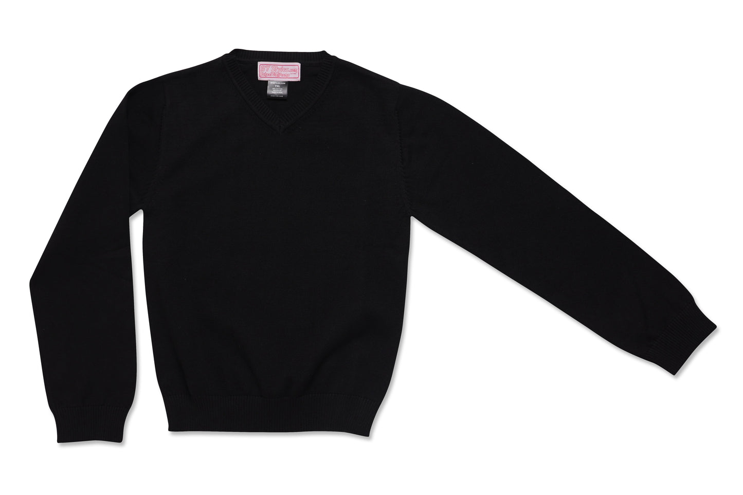 Black V-neck Cotton Knit sweater V-12 (Copy)