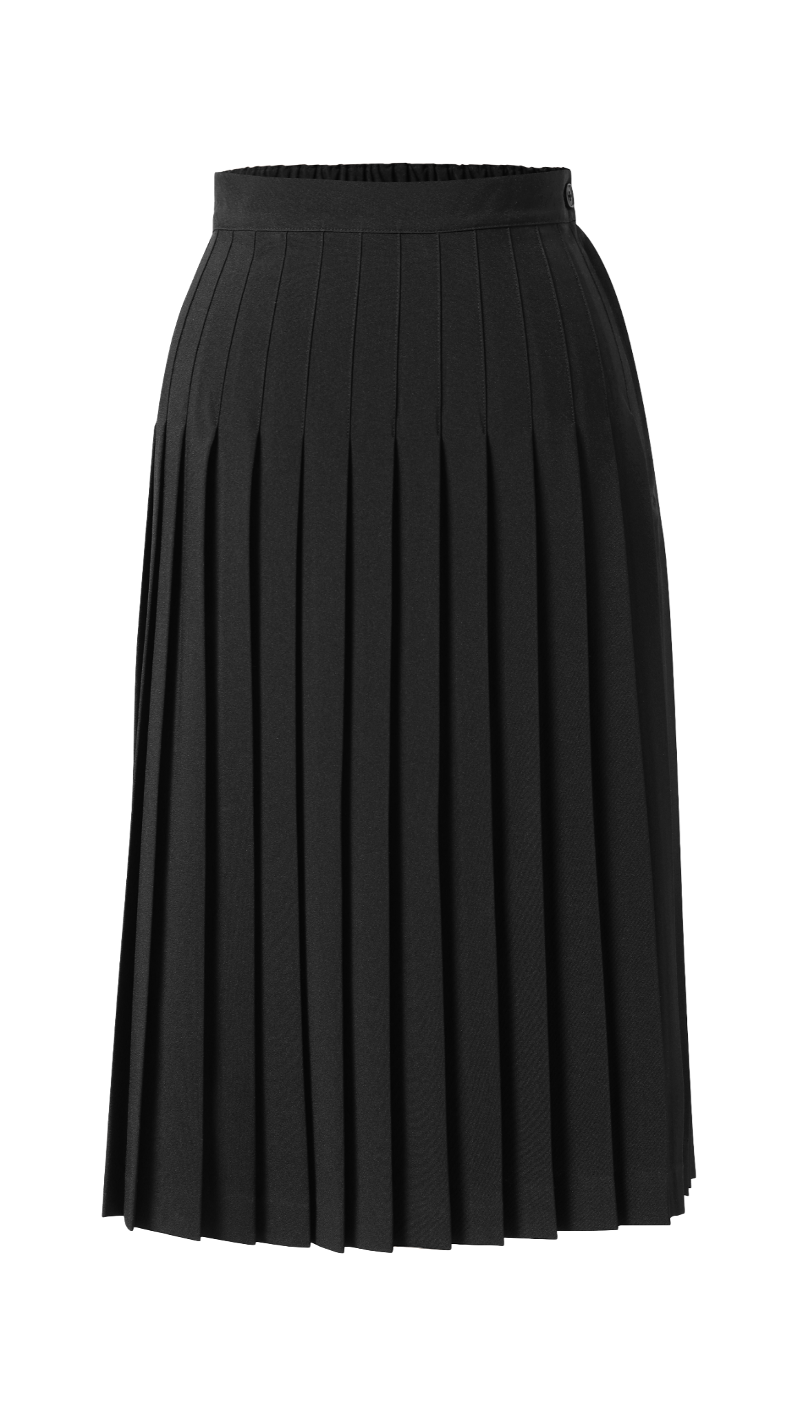 Black SPECIAL ANKLE LENGTH Skirt with ELASTIC in back High Quality | Not See-Through Poplin or Gabardine Fabric, (30" 33" and 36")