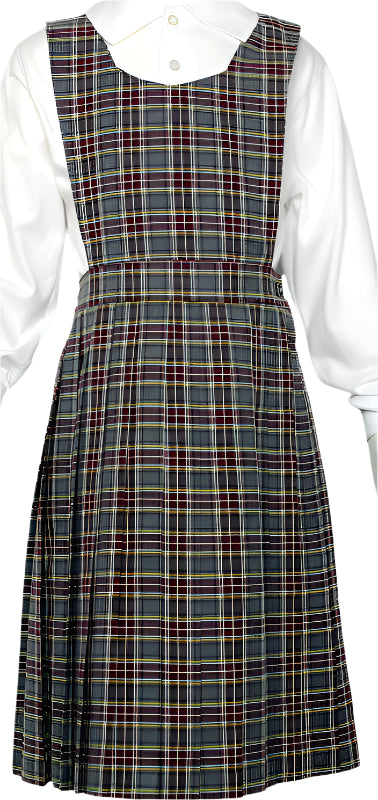 Elastic Knife Pleated Skirt With V-Neck Top Jumper J8-93-6 - By Style