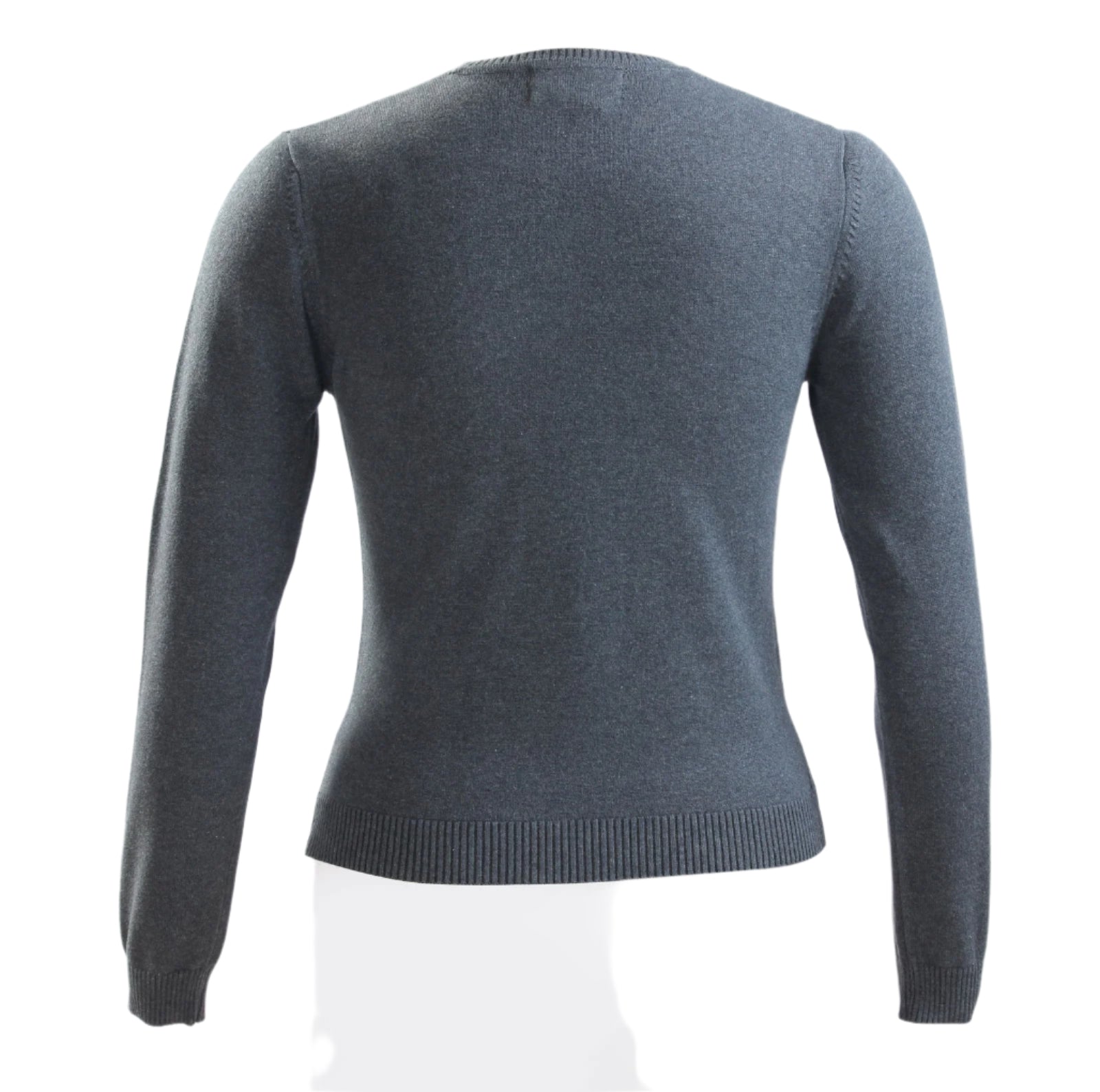 Elementary Charcoal Gray Knit Crew neck sweater - By Style