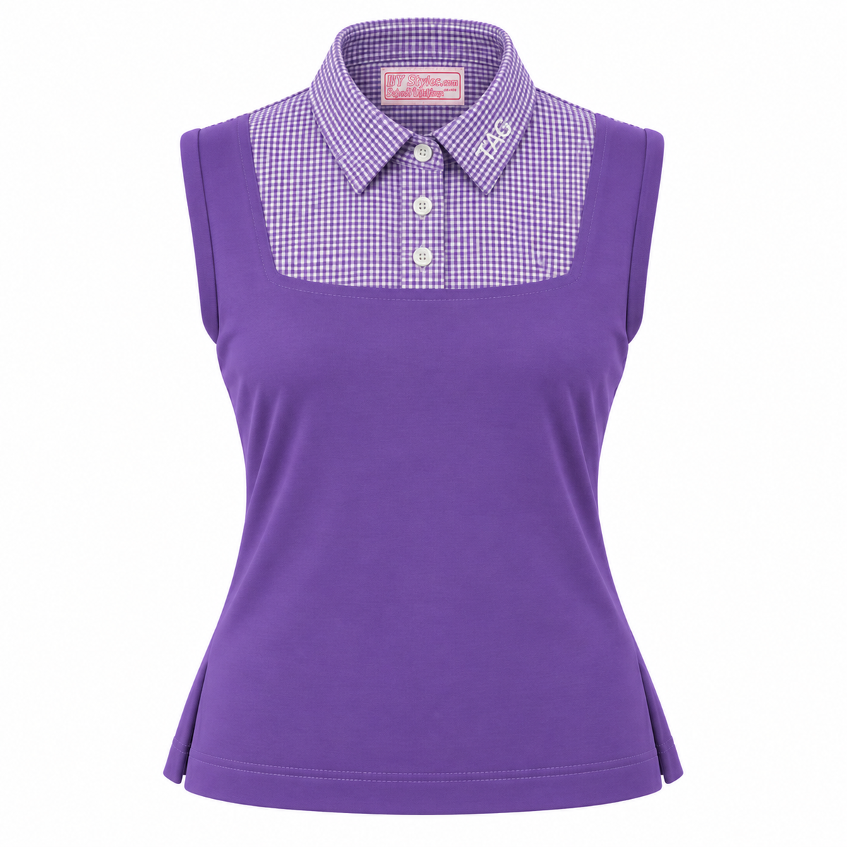 NEW!! – LIMITED QUANTITY-TAG JH Purple and White Gingham Shell Dickies with TAG JH Logo