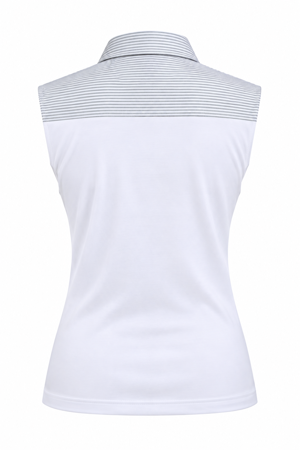 NEW!! GWS Gray and White Stripe the Original Shell Dickie NO BUTTON BY COLLAR – LIMITED QUANTITY.