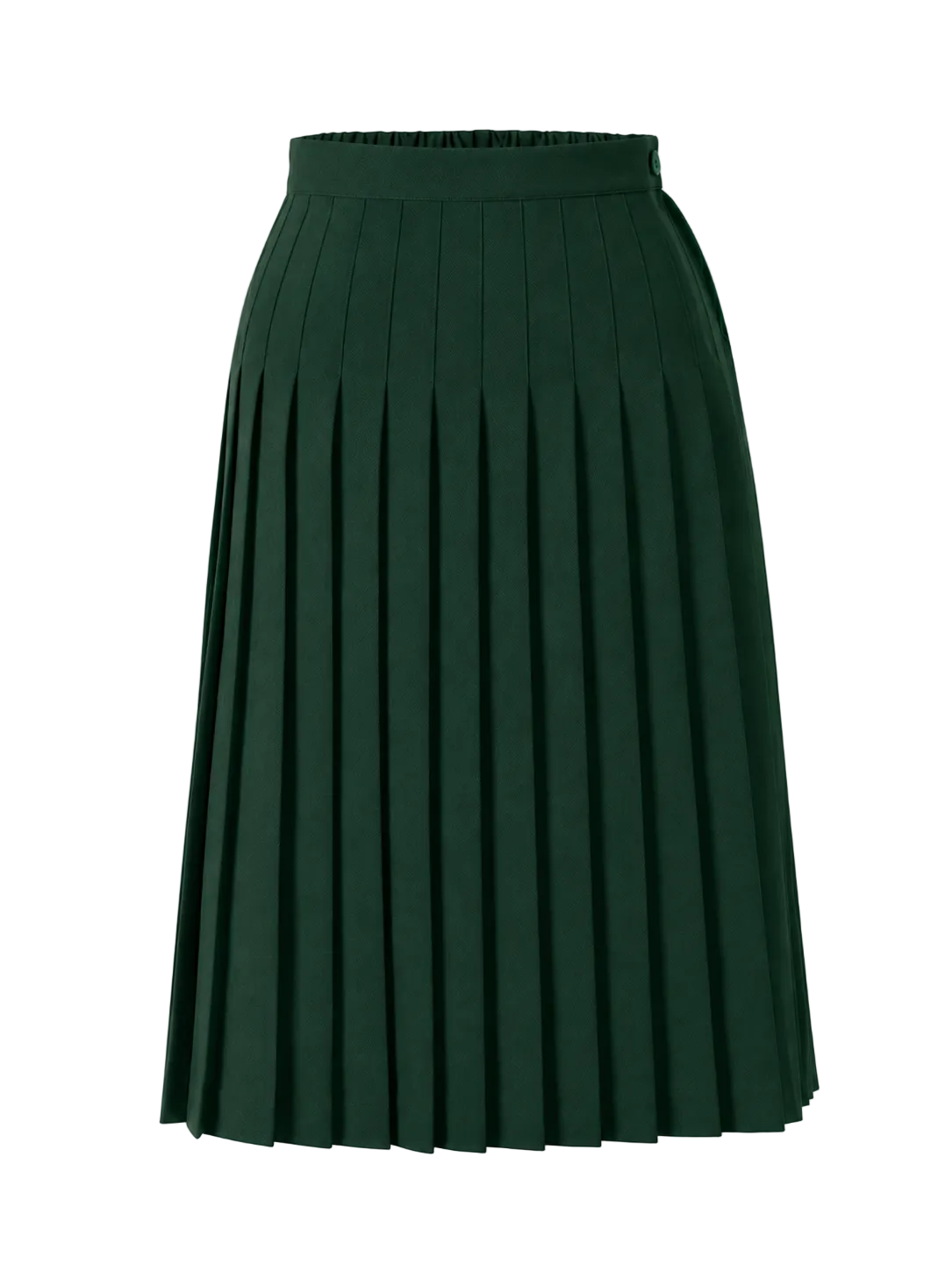 Junior Green Knife Pleated Skirt