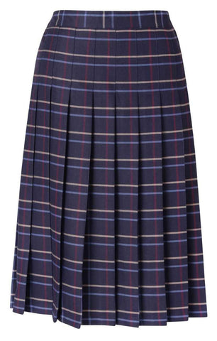 Kids Knife Pleated Skirt With ELASTIC in The Back Kids Sizes Regular/Long Length Plaid #559