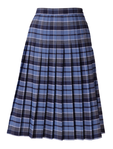 Kids Knife Pleated Skirt With ELASTIC in The Back Kids Sizes Regular/Long Length Plaid #557