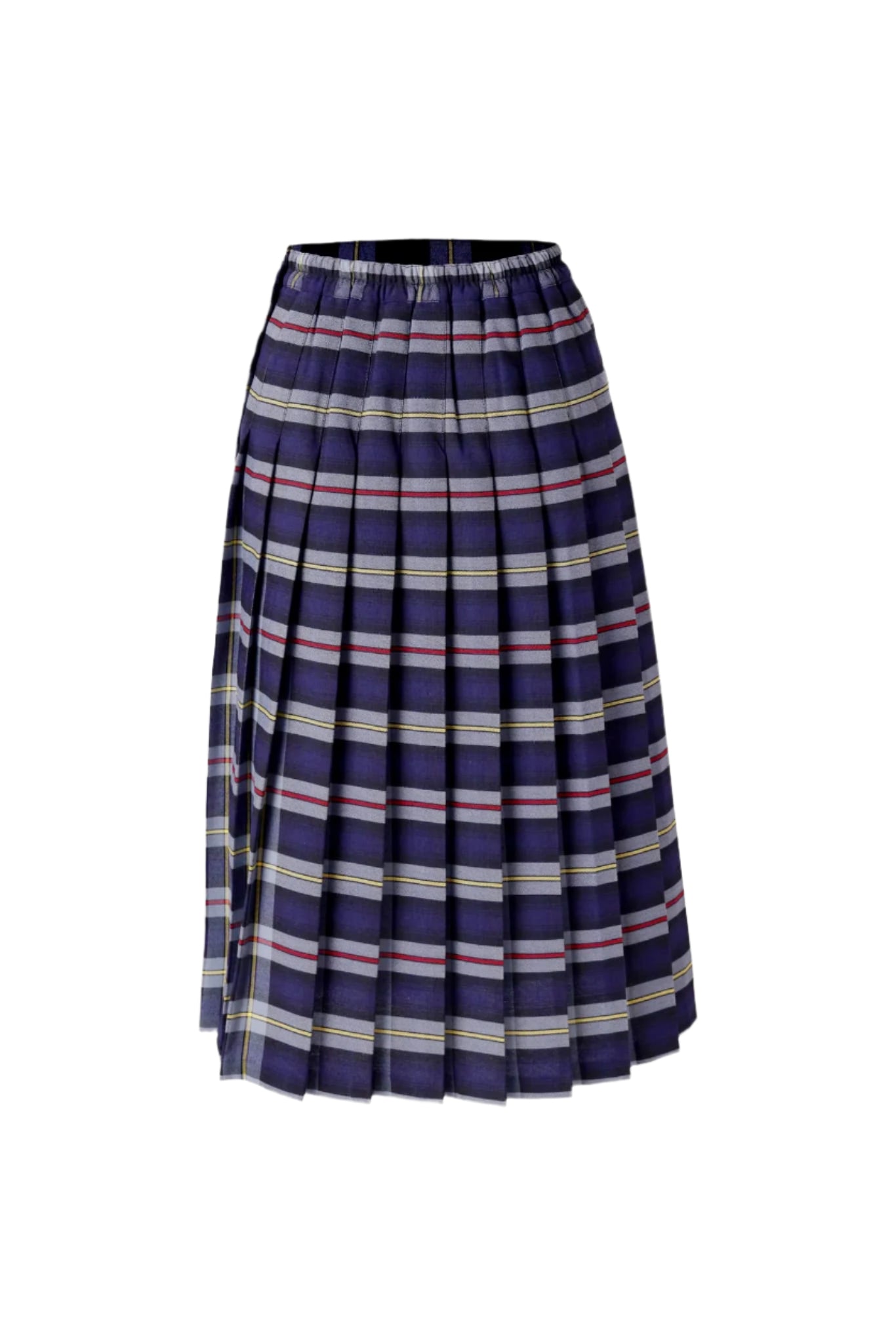 Kids Knife Pleated Skirt with ELASTIC in The Back Regular/Long Length Plaid #222