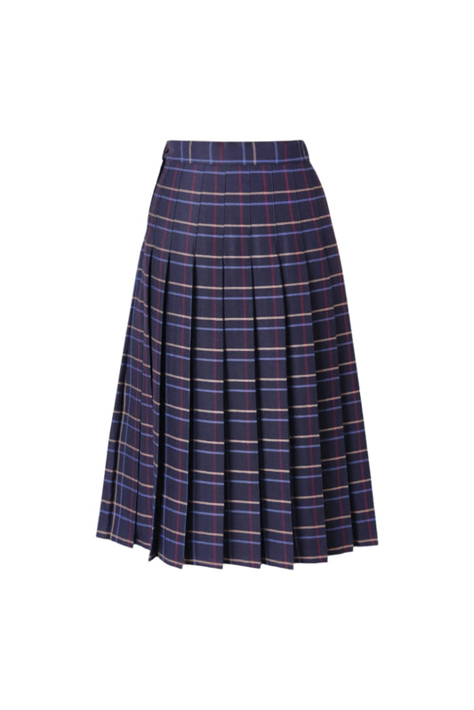 Kids Knife Pleated Skirt With ELASTIC in The Back Kids Sizes Regular/Long Length Plaid #559