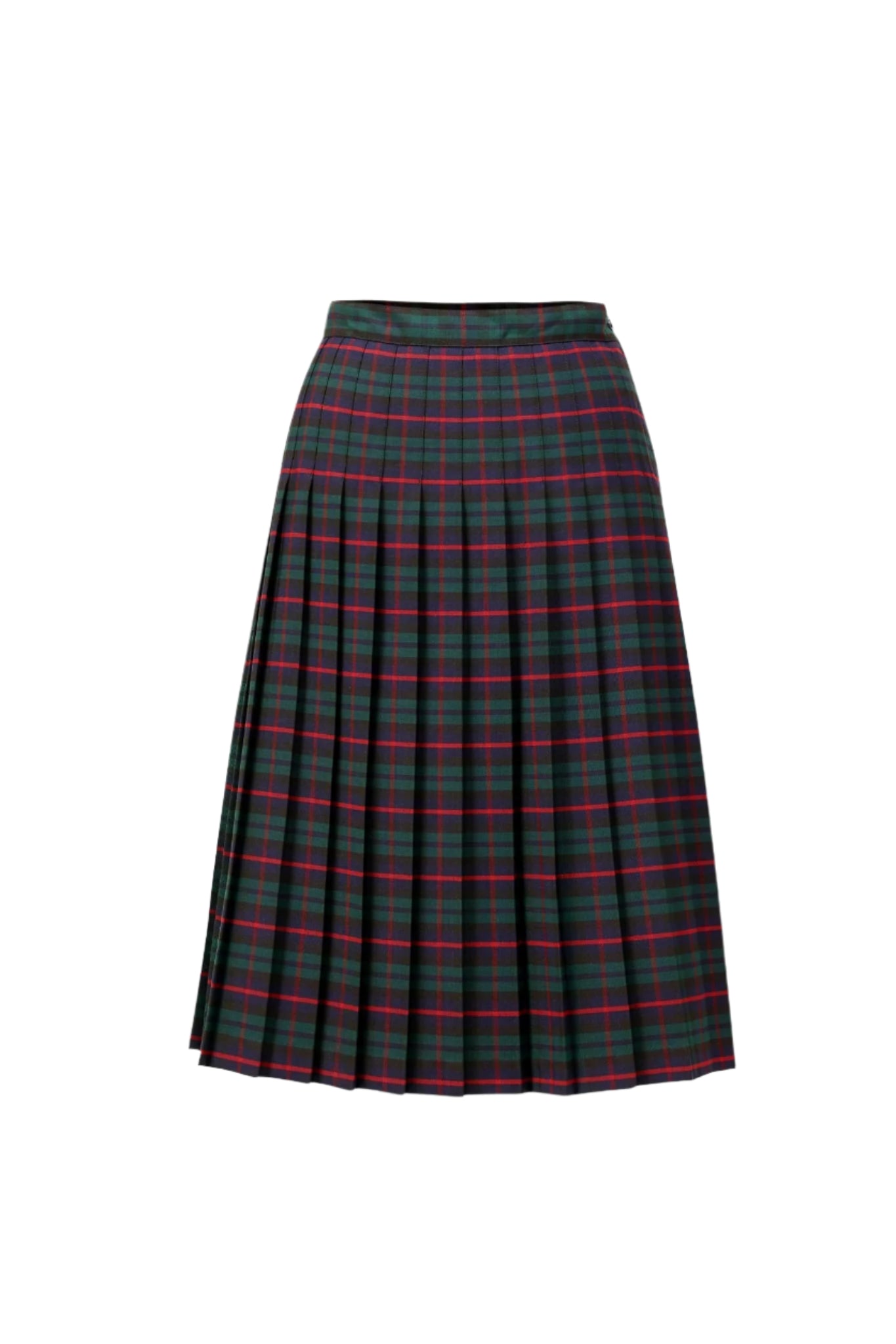 Kids Knife Pleated Skirt with ELASTIC in The Back Regular/Long Length Plaid #254