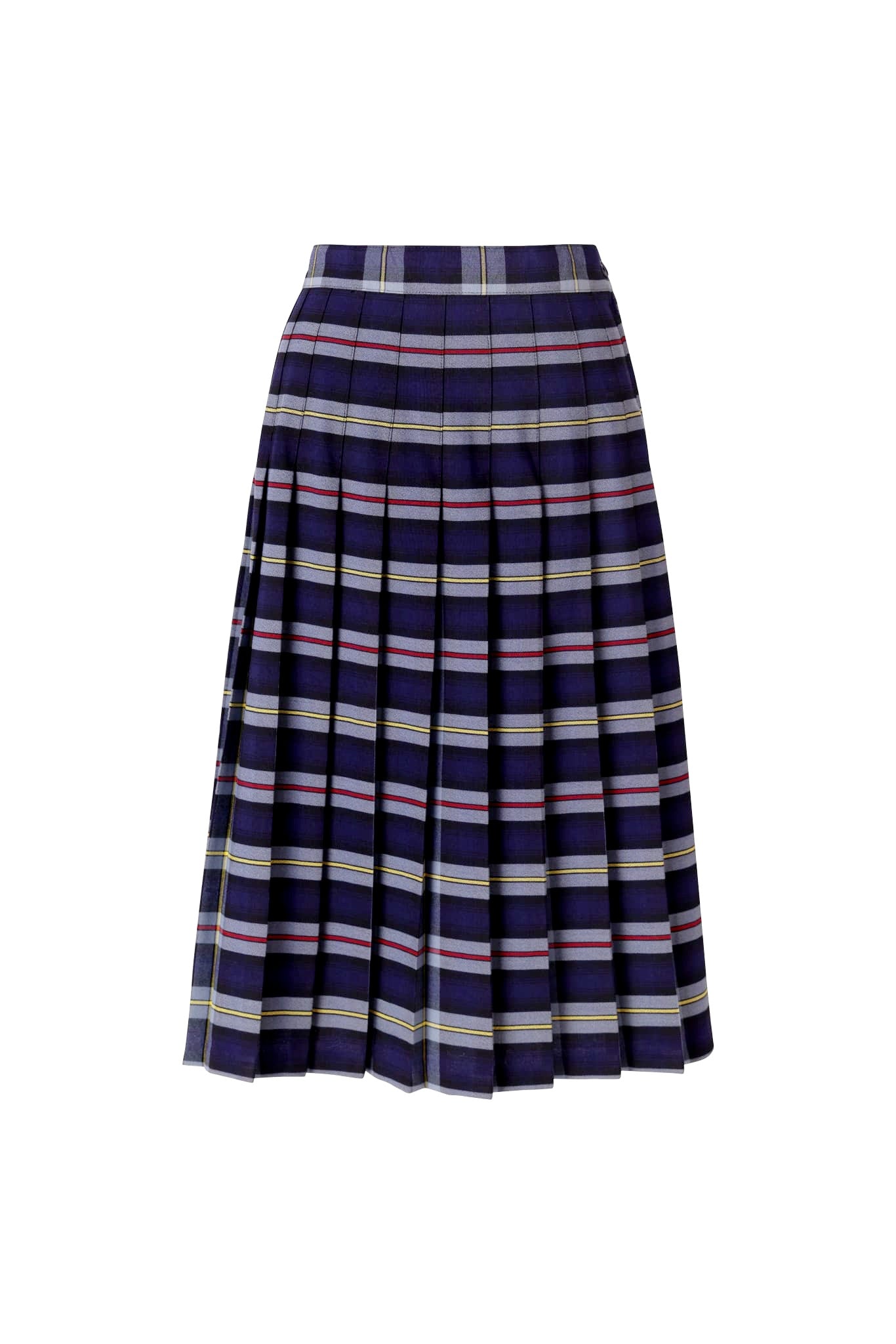 Kids Knife Pleated Skirt with ELASTIC in The Back Regular/Long Length Plaid #222
