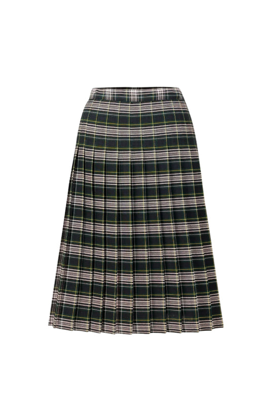 Kids Knife Pleated Skirt With ELASTIC in The Back Kids Sizes Regular/Long Length Plaid #514