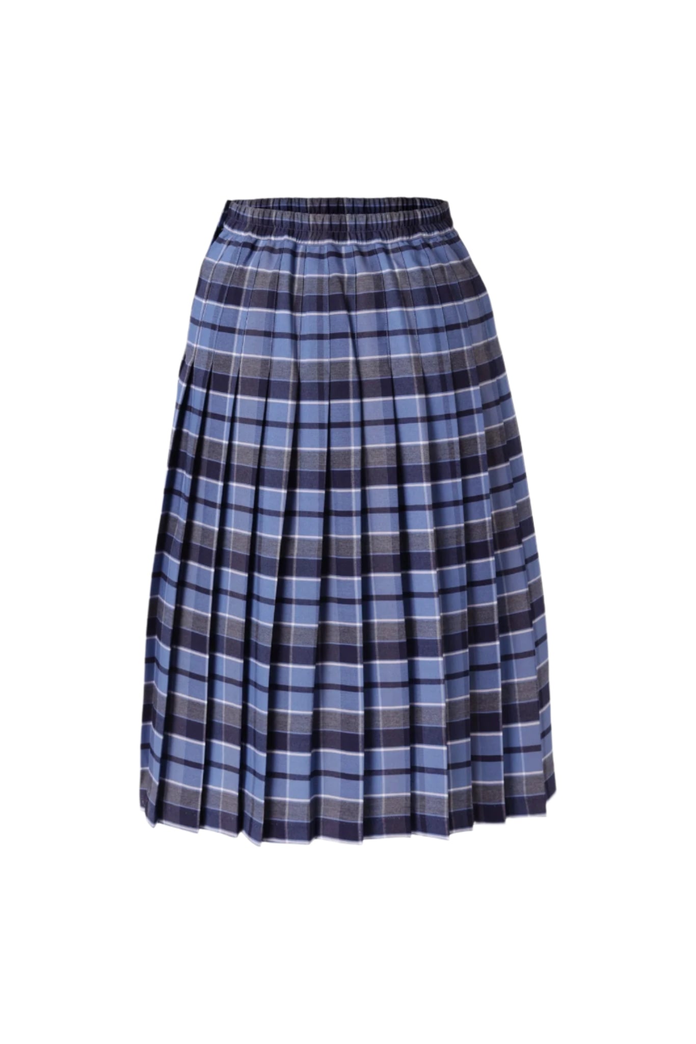 Kids Knife Pleated Skirt With ELASTIC in The Back Kids Sizes Regular/Long Length Plaid #557