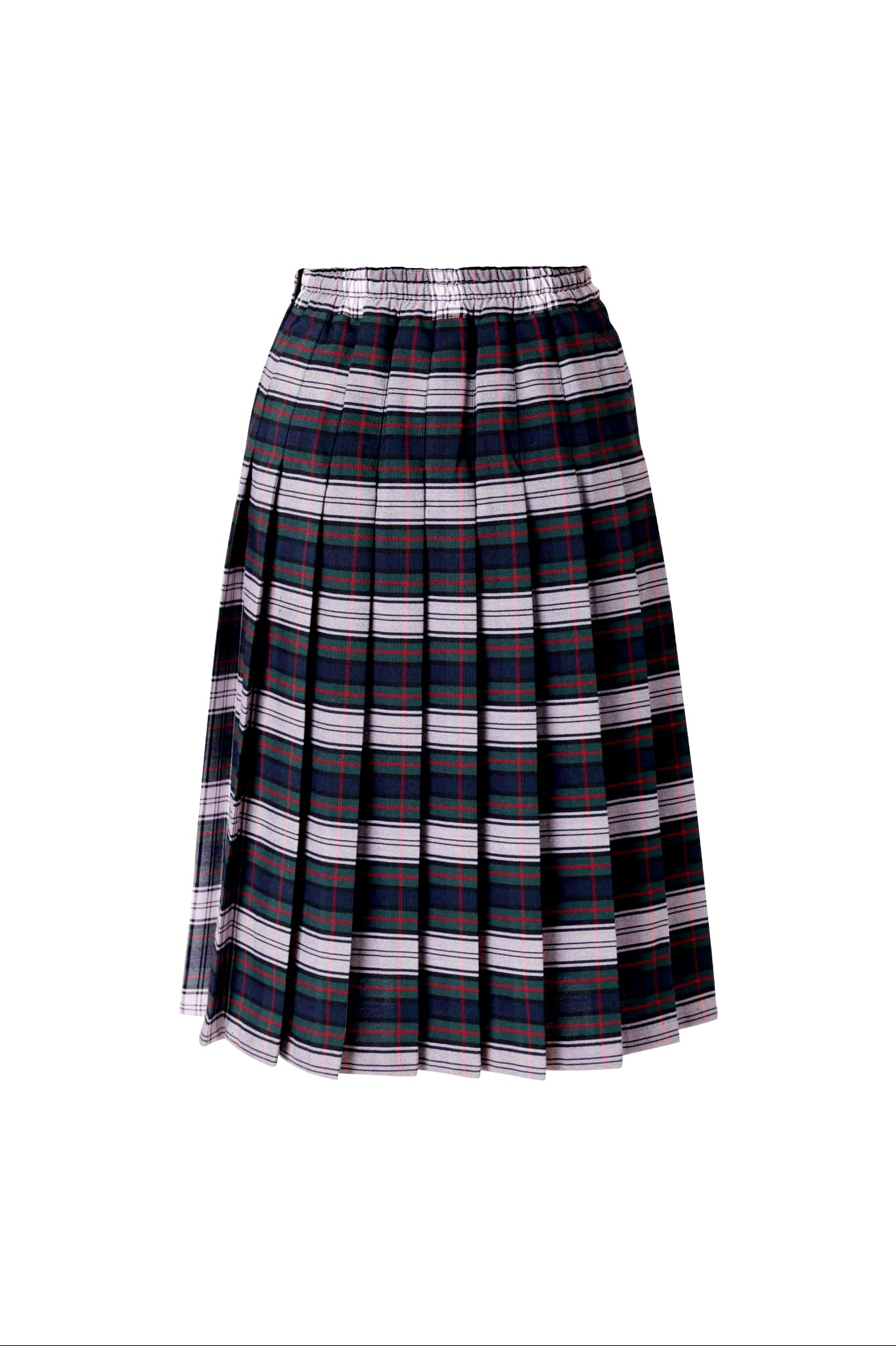 Kids Knife Pleated Skirt With ELASTIC in The Back Kids Sizes Regular/Long Length Plaid #520