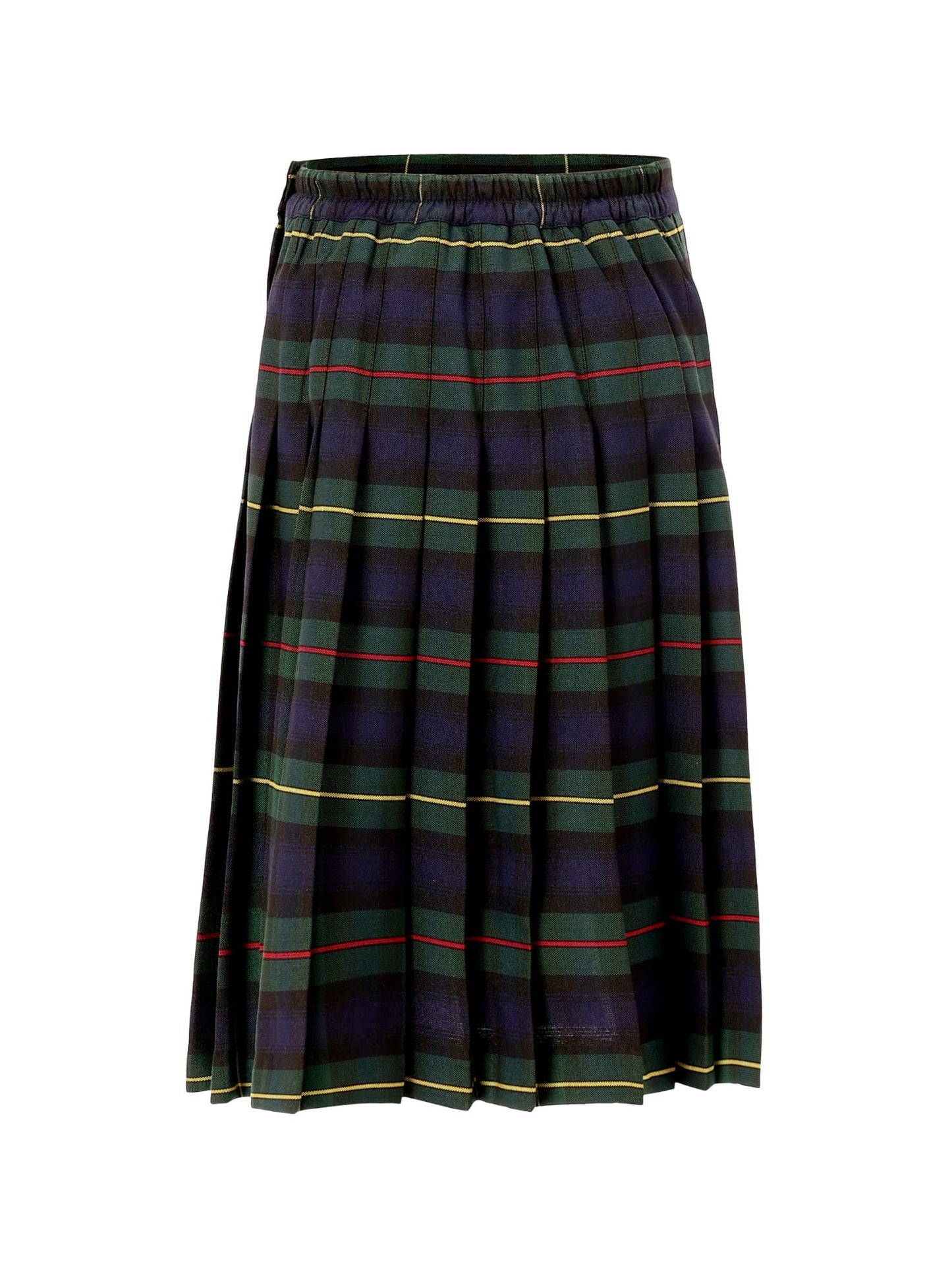 School Uniform Skirt Plaid #158 Pleated with ELASTIC in The Back Sizes Regular/Long