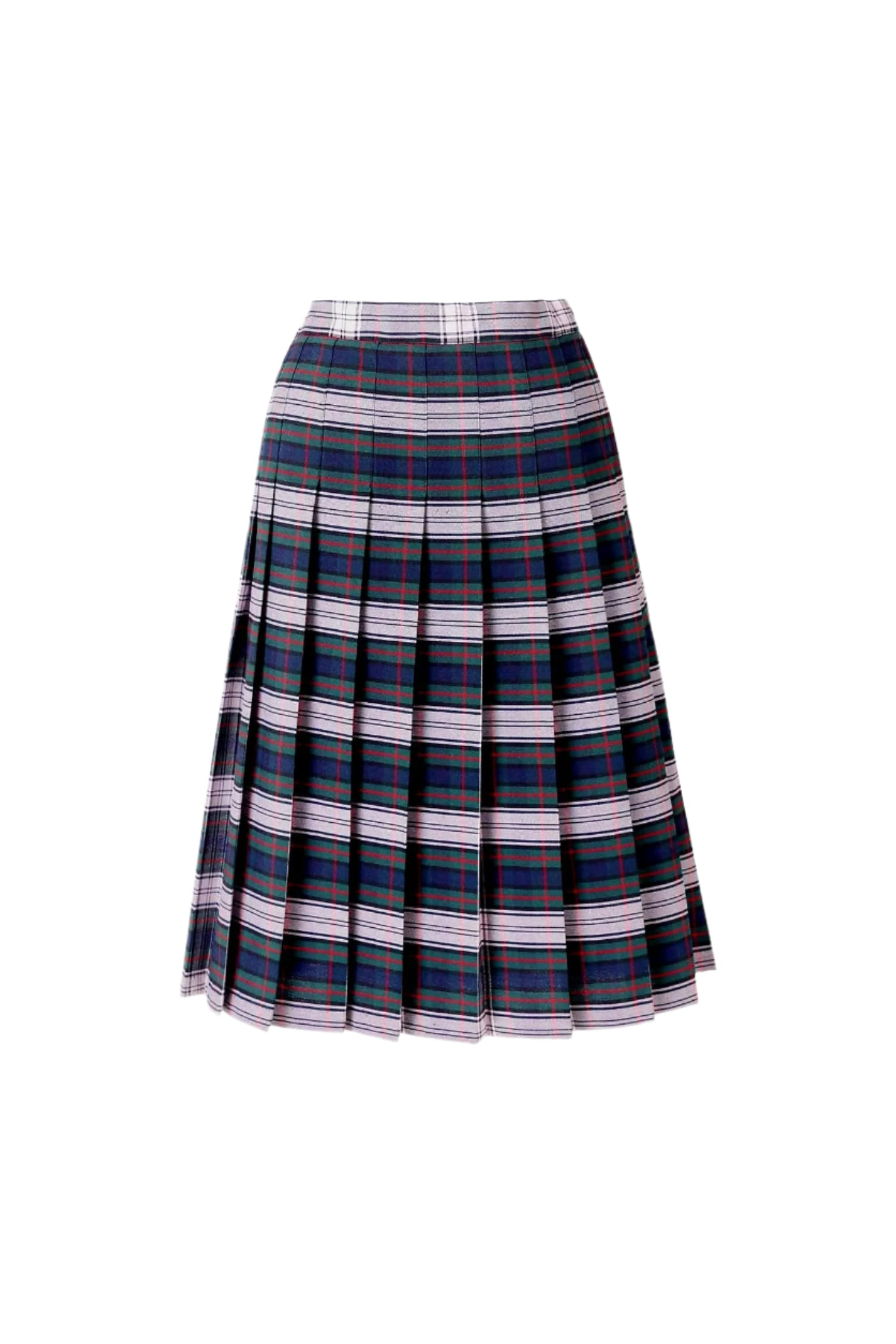 Kids Knife Pleated Skirt With ELASTIC in The Back Kids Sizes Regular/Long Length Plaid #520