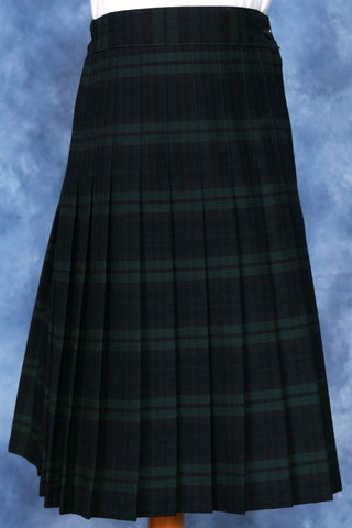 Knife Pleated Skirt with ELASTIC in The Back Kids Sizes Regular/Long Plaid #120