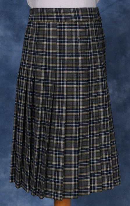 Kids Knife Pleated Skirt With ELASTIC in The Back Kids Sizes Regular/Long Length Plaid #933 - By Style