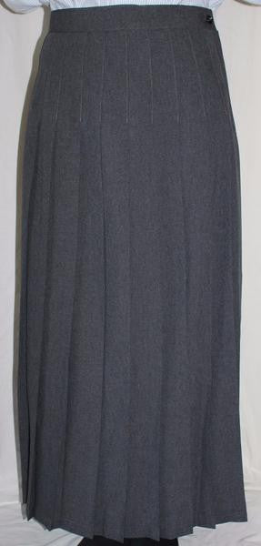 Grey knife pleated school skirt hotsell