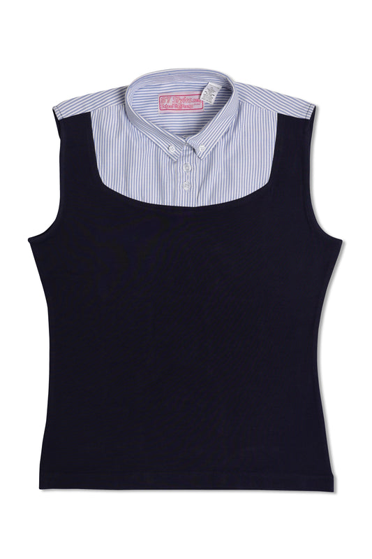 Shell Dickie Sleeveless Navy and White Stripe - By Style