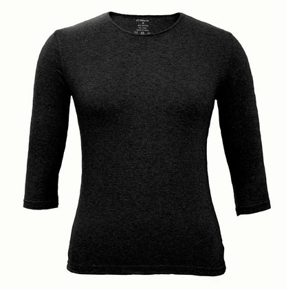 Clearance Shell, Black-3/4 Sleeve - By Style