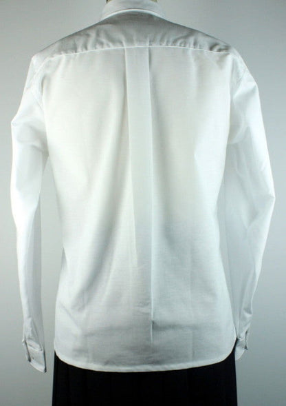 Adult White Husky Oxford Blouse Straight Hem - By Style
