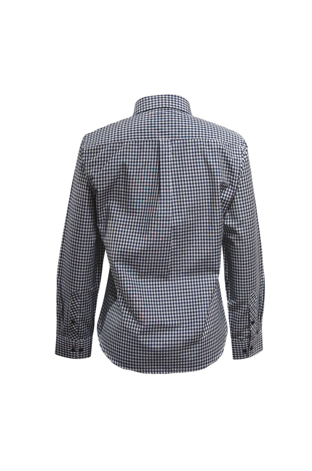 Navy and White BIG Gingham - School Uniform Shirt