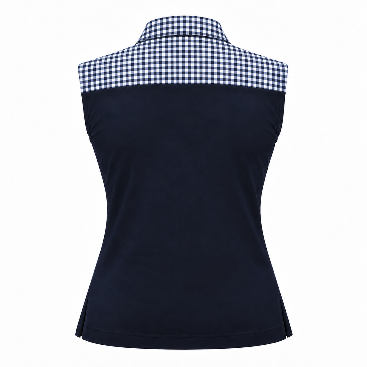 BIG Gingham Navy and White THE ORIGINAL Shell Dickie