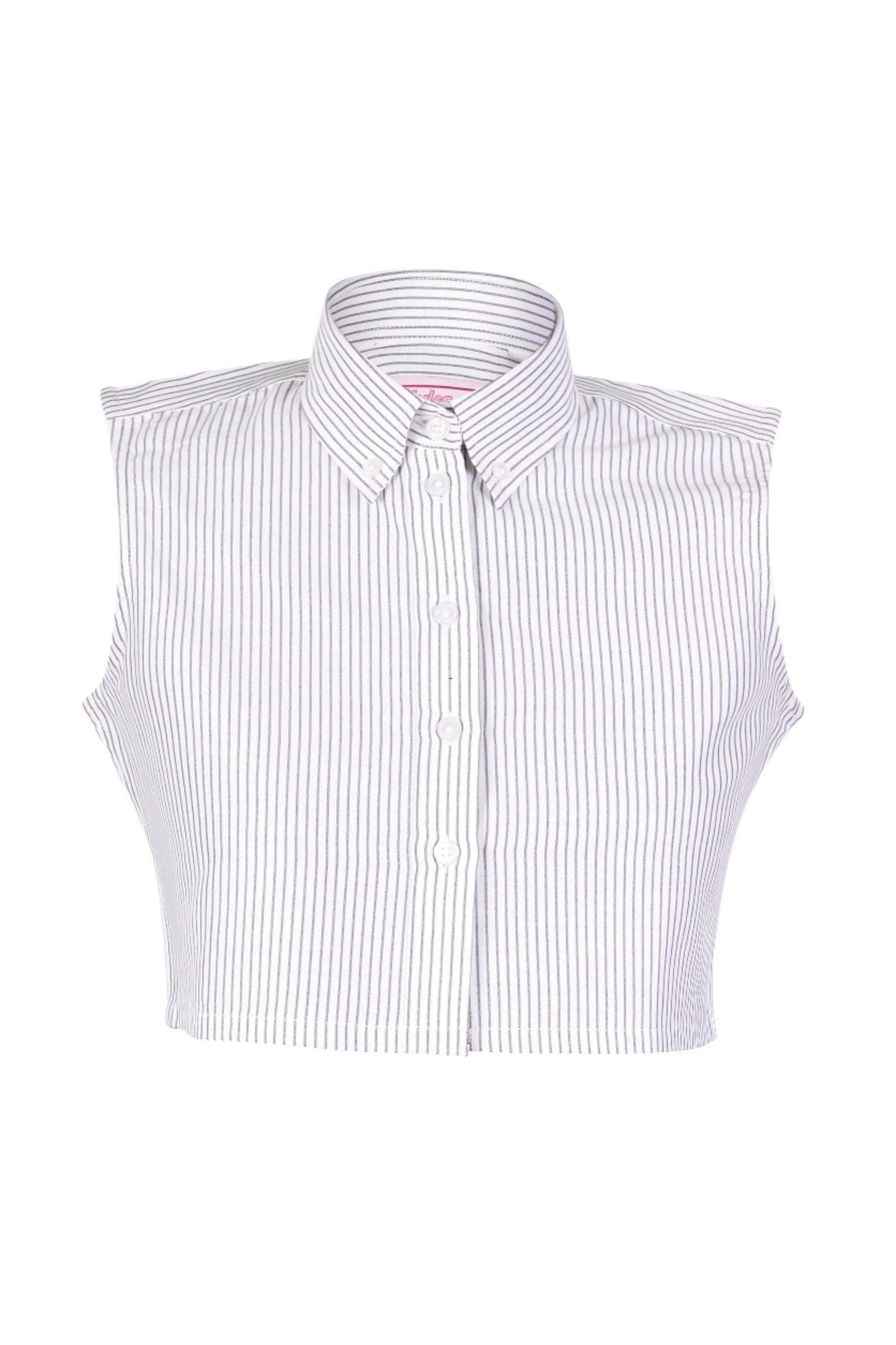 BWS Black and White Stripe Dickie Sleeveless