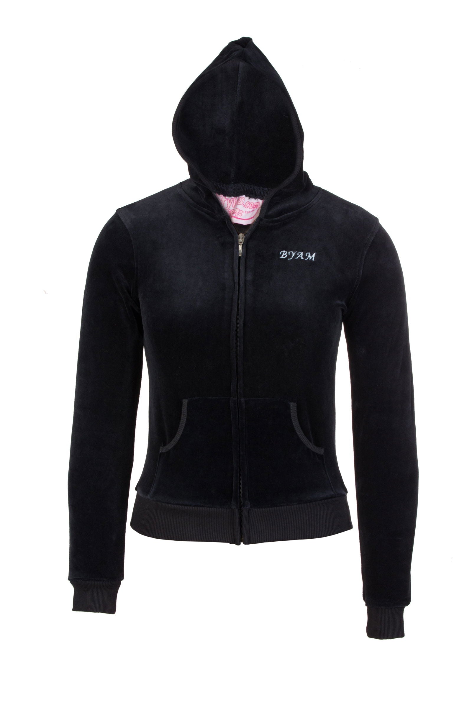 BYAM Elementary Navy Velour Hooded Sweatshirt with BYAM Logo - By Style