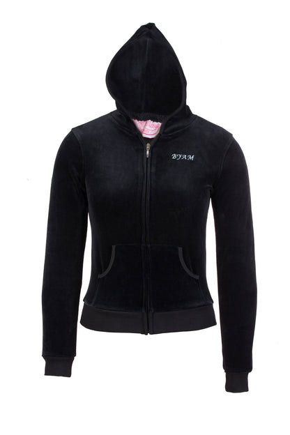 BYAM Elementary Navy Velour Hooded Sweatshirt with BYAM Logo - By Style