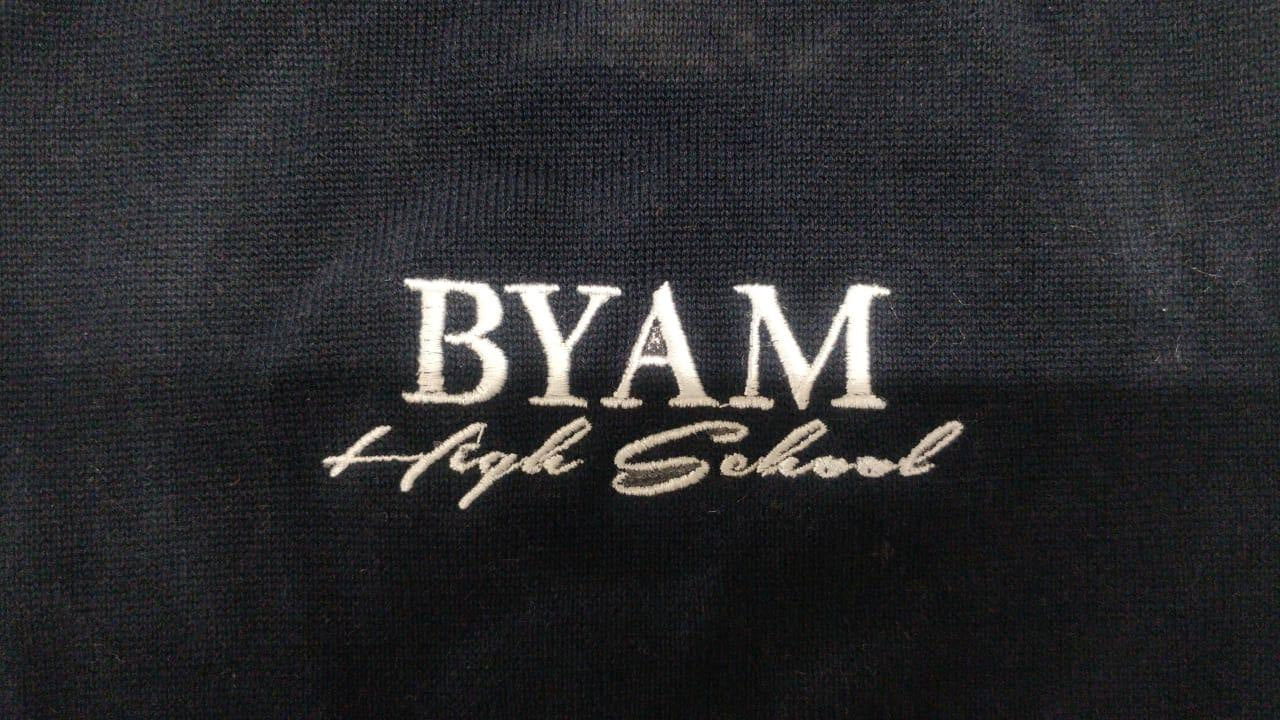 BYAM High High School Black Cotton Hooded Sweatshirt - By Style