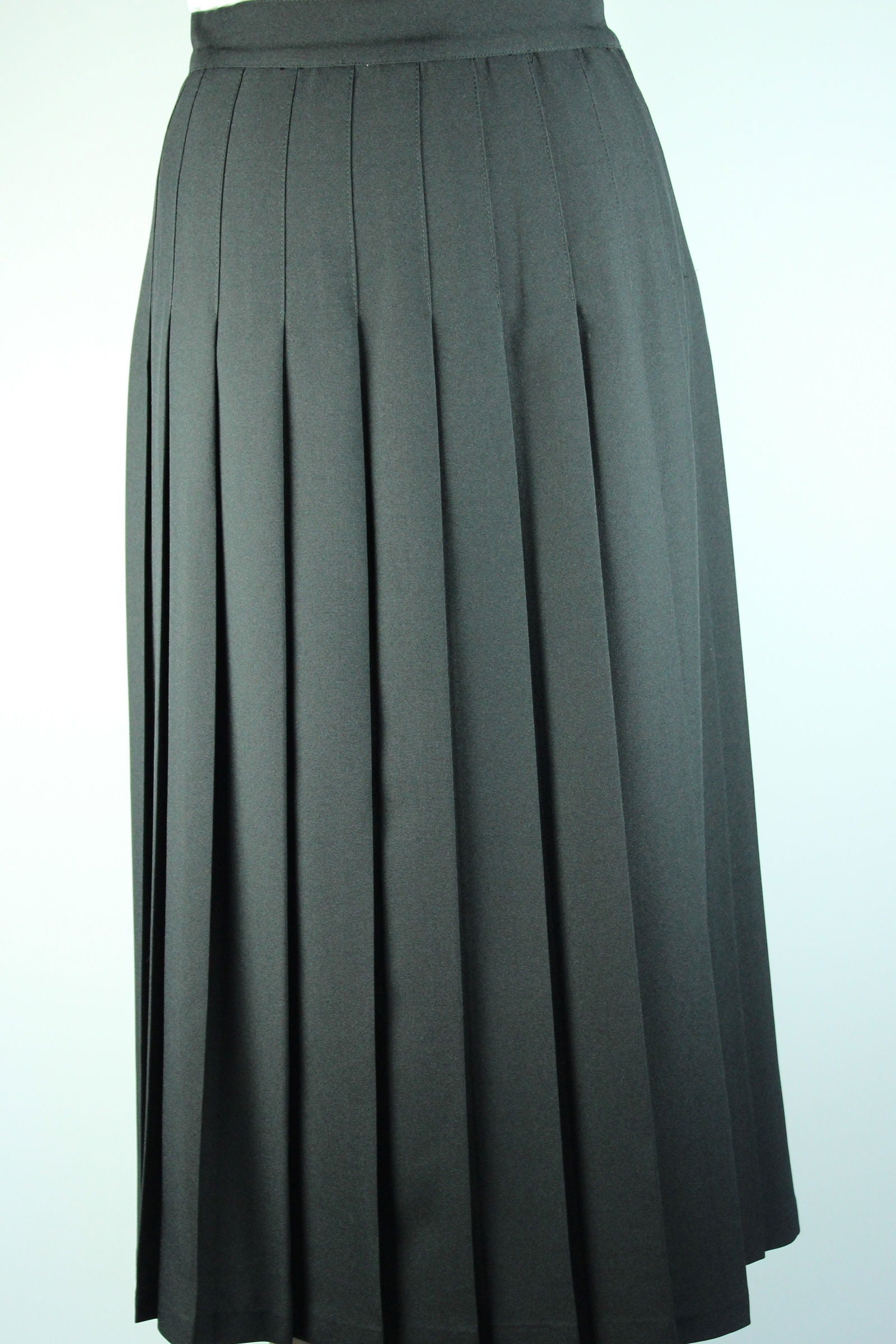 BYAM  High School Long Black Knife Pleated Skirt - By Style
