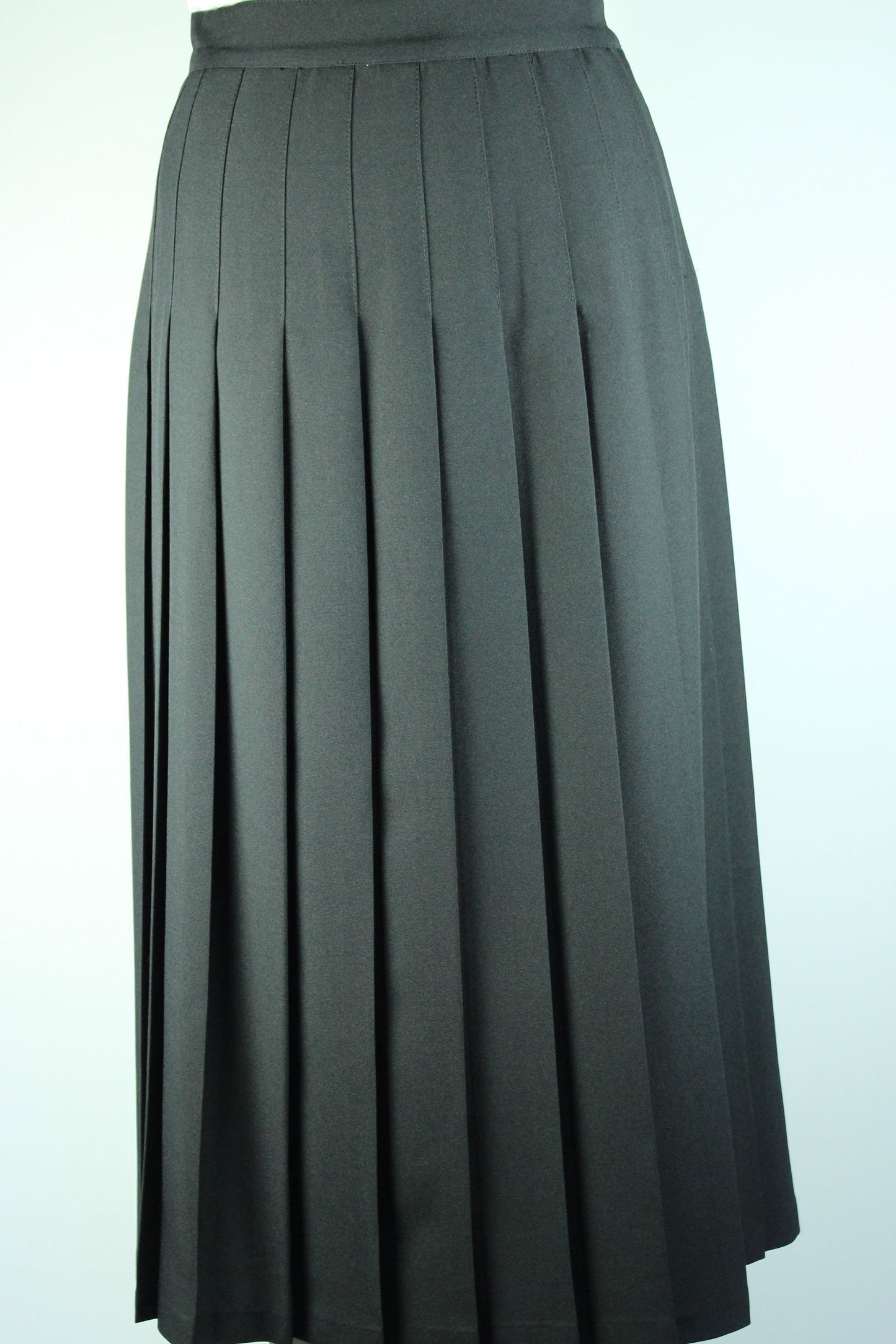 Black Knife Pleated Skirt Shorter Lengths - By Style