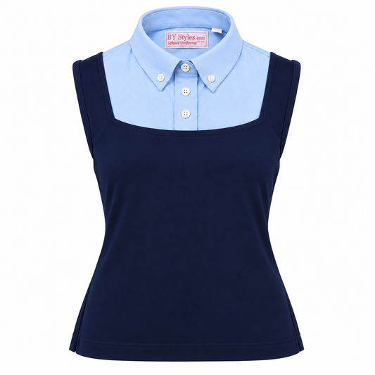 School Uniform Dickie - Blue Sleeveless - Bottom Shell