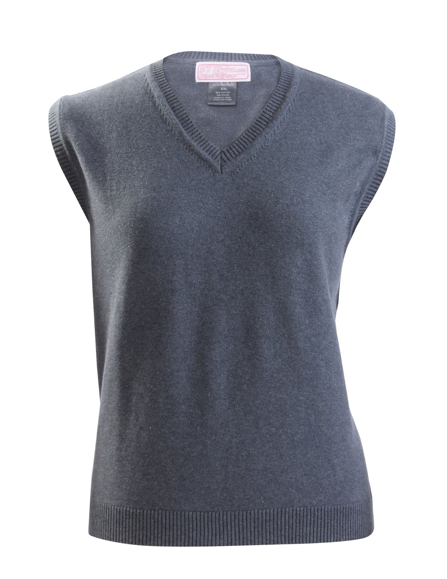 Clearance Elementary Charcoal Gray Knit V-neck Vest - By Style