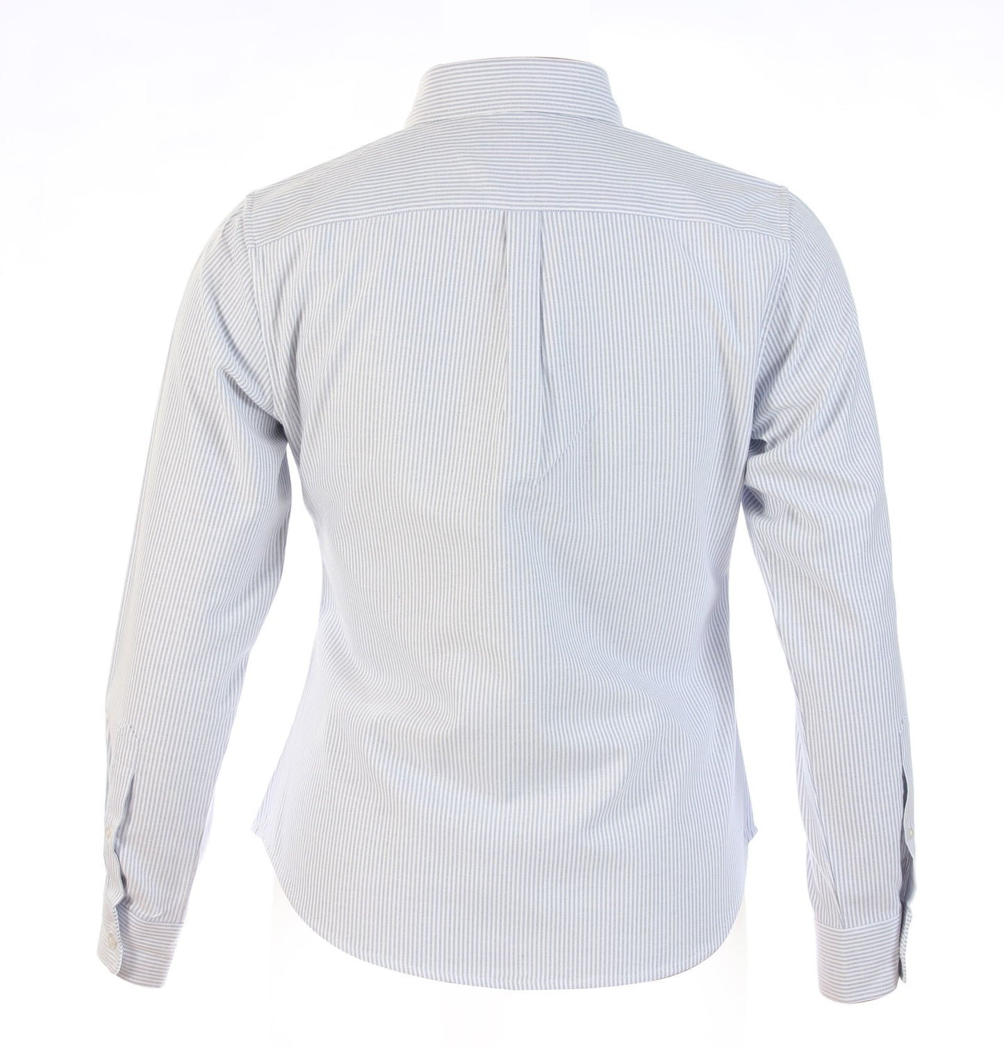 Clearance Girls Navy and White Stripe Oxford Blouse-Round Hem - By Style