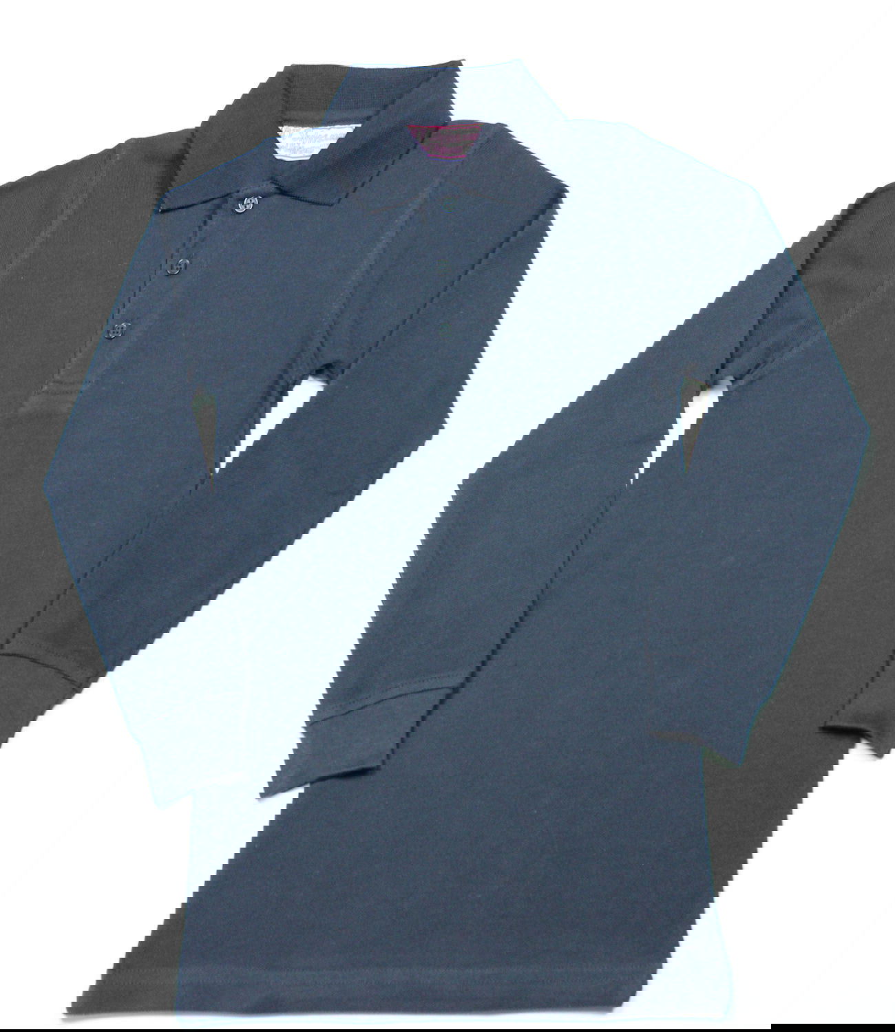 Dark Navy Pique Knit Polo Shirt - By Style