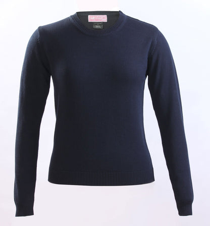 Elementary Black Knit Crew neck sweater - By Style