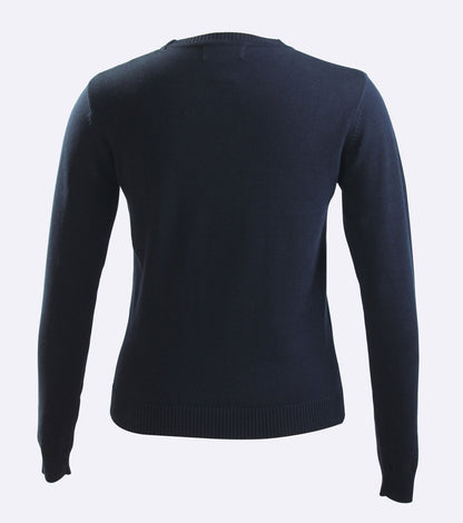 Elementary Black Knit Crew neck sweater - By Style