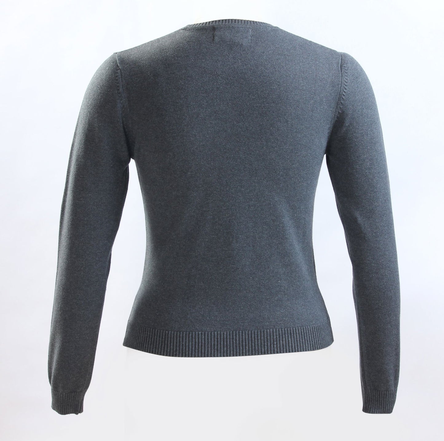 Elementary Charcoal Gray Knit Crew neck sweater - By Style