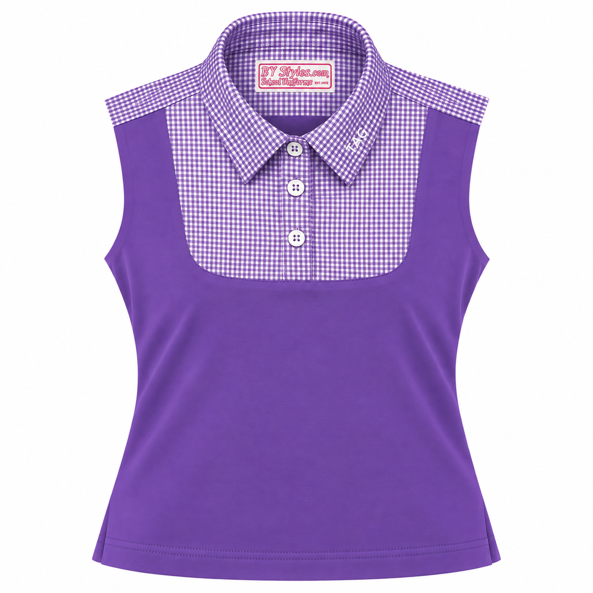 NEW!! – LIMITED QUANTITY-TAG JH Purple and White Gingham Shell Dickies with TAG JH Logo