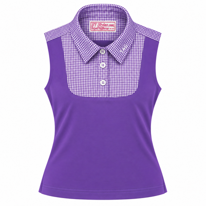 NEW!! – LIMITED QUANTITY-TAG JH Purple and White Gingham Shell Dickies with TAG JH Logo