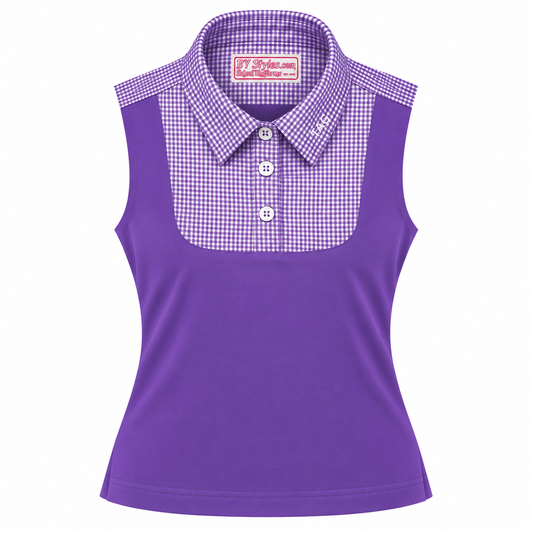 NEW!! – LIMITED QUANTITY-TAG JH Purple and White Gingham Shell Dickies with TAG JH Logo