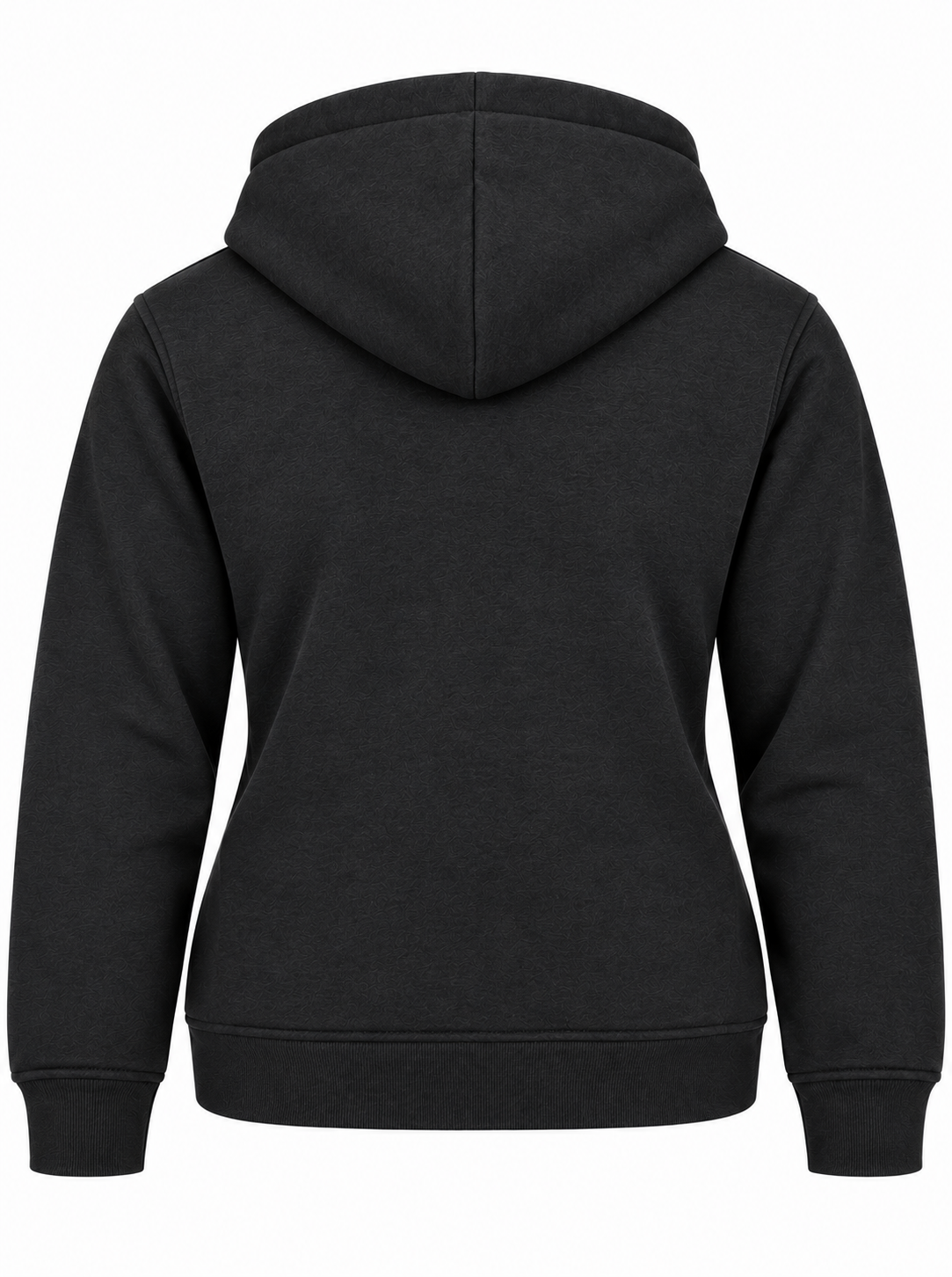 Charcoal Gray Cotton Fleece Zip Up Hooded Sweatshirt