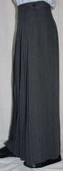 BYAM Junior High Gray Knife Pleated Skirt With ELASTIC in back, Length 30" and 33"