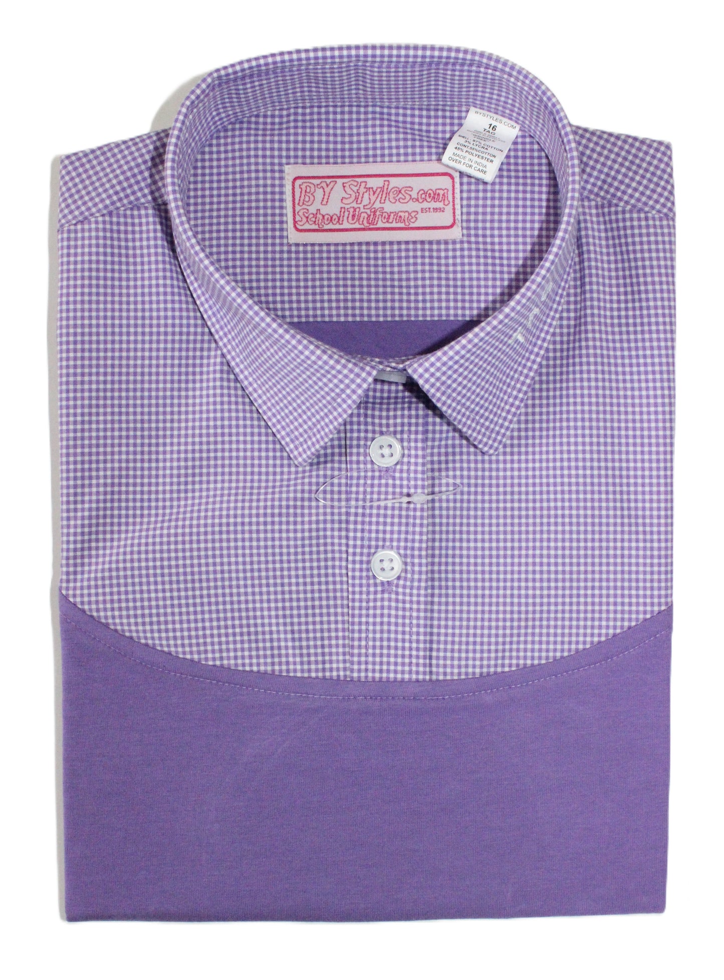 NEW!! – LIMITED QUANTITY-TAG JH Purple and White Gingham Shell Dickies with TAG JH Logo
