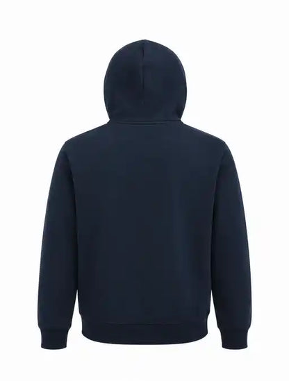 Navy Cotton Hooded Sweatshirt With BYAM Logo