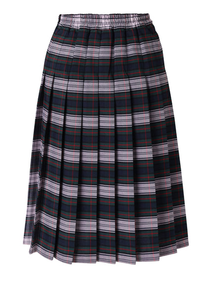 Kids Knife Pleated Skirt With ELASTIC in The Back Kids Sizes Regular/Long Length Plaid #520 - By Style