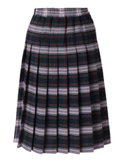Kids Knife Pleated Skirt With ELASTIC in The Back Kids Sizes Regular/Long Length Plaid #520