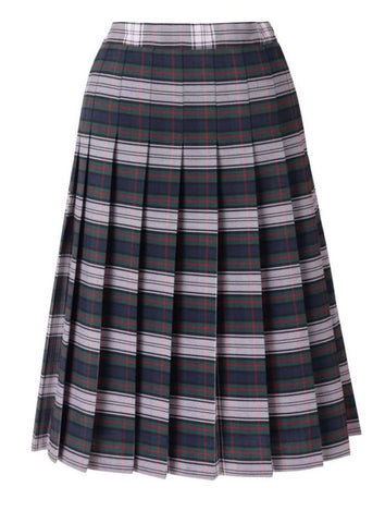 Kids Knife Pleated Skirt With ELASTIC in The Back Kids Sizes Regular/Long Length Plaid #520